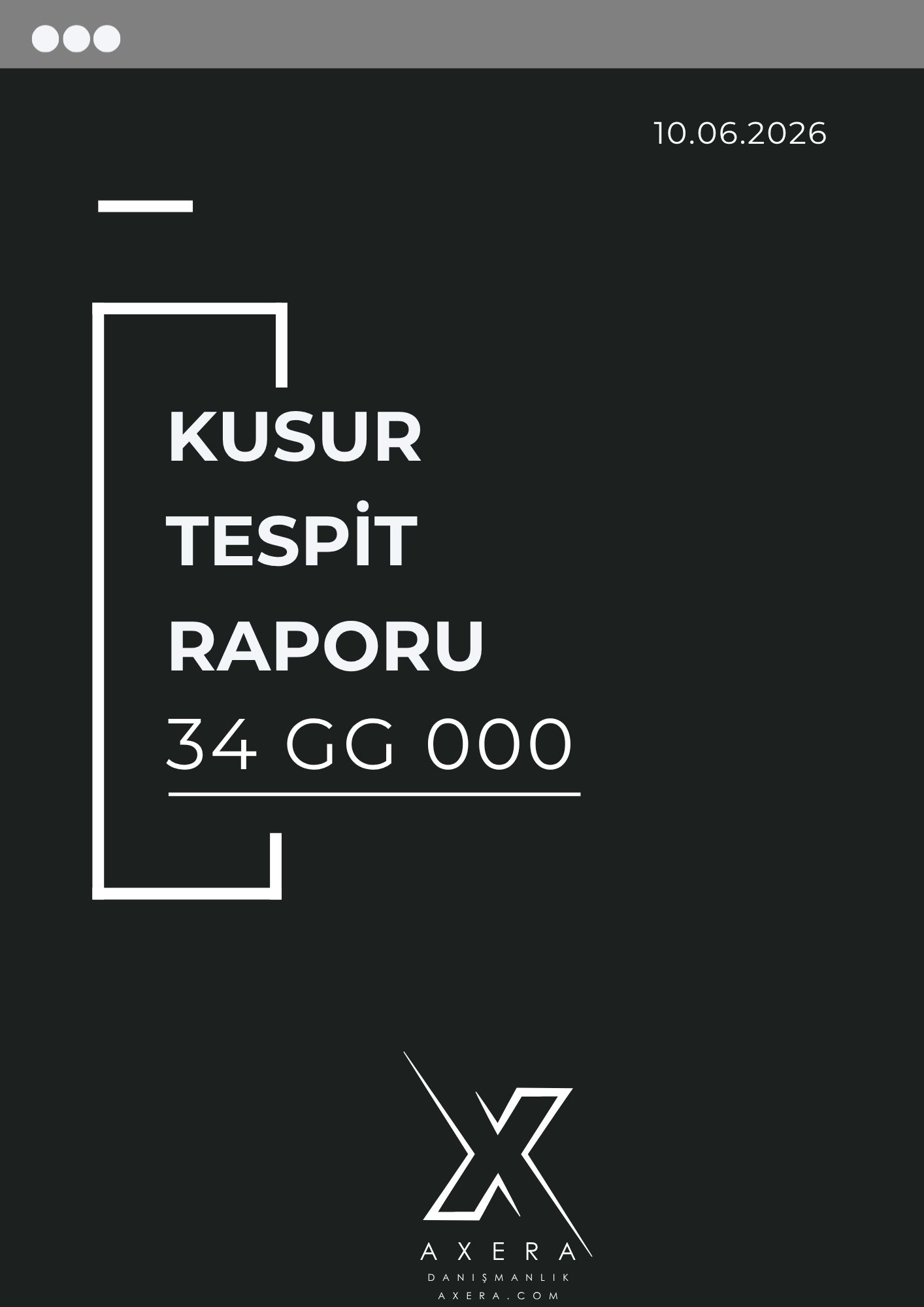 KUSUR TESPİT RAPORU